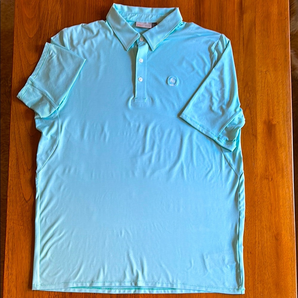 KJUS Men’s Soren Striped Polo. Size 54/XL.